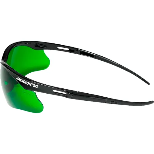 Jackson Safety SG Safety Glasses, Anti-Scratch, UV Protection Shade 3 IR Lens, Black Frame - Pkg Qty 12 - Image 5