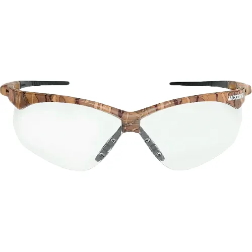 Jackson Safety SG Safety Glasses with Anti-Fog, Clear Lens and Camo Frame - Image 2