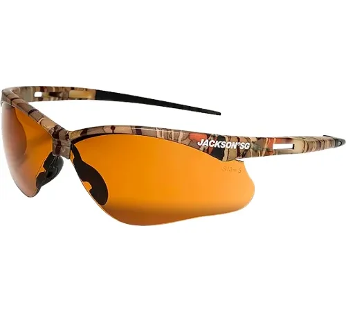 Jackson Safety SG Safety Glasses with Anti-Scratch I/O Bronze Lens with Camo Frame - Pkg Qty 12