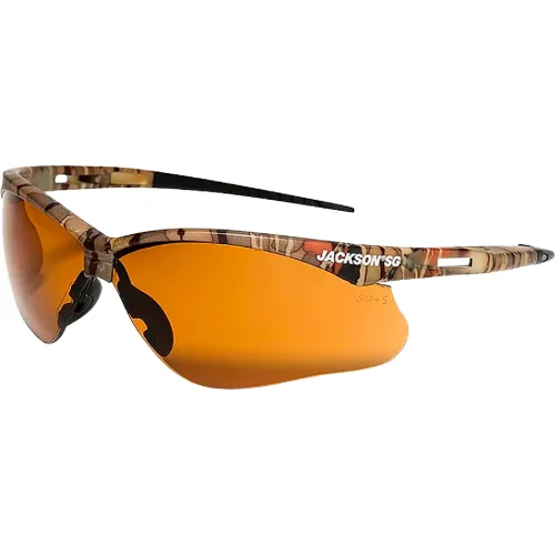 Jackson Safety SG Safety Glasses with Anti-Scratch I/O Bronze Lens with Camo Frame - Pkg Qty 12