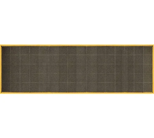 Global Industrial™ Drainage Mat, 3'W x 10'L, 7/8" Thick, Black/Yellow Border