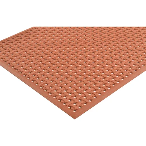 NoTrax® T18 Superflow™ Anti Fatigue Drainage Mat 5/8" Thick 4' x 6' Red