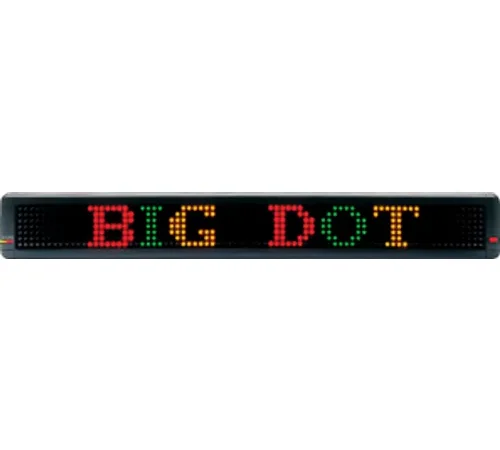 Alpha™ Big Dot Indoor LED Message Sign, 45-5/8" x 4" Display, Multi-colored