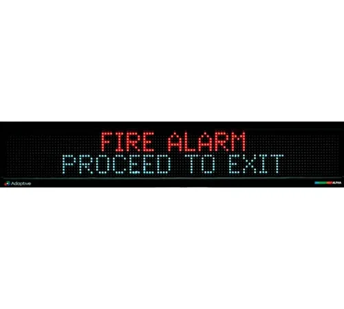 Alpha™ 4000 Semi-Outdoor LED Mass Notification Sign, Full Color, 24VDC, 4120RGB