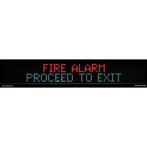 Alpha™ 4000 Semi-Outdoor LED Mass Notification Sign, Full Color, 24VDC, 4120RGB