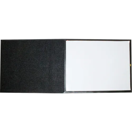 M Matting WaterHog® CleanShield® Stride Mat, SBR, 26-1/2"W x 63-1/2"L, Charcoal