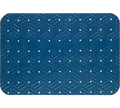 M Matting Wet Step® Drainable Mat, 2' x 3', Blue - 789010023