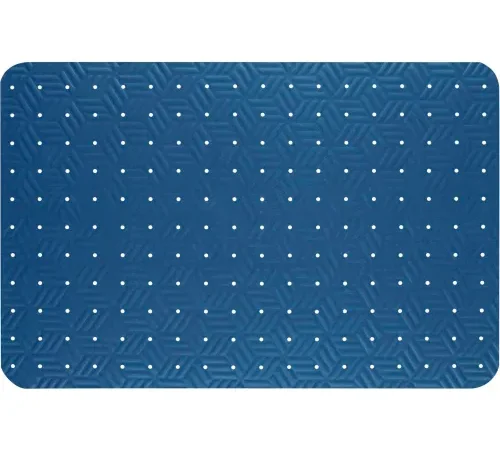 M Matting Wet Step® Drainable Mat, 3' x 5', Blue - 789010035