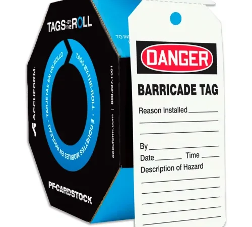 Accuform TAR158 Danger Barricade, PF-Cardstock, 250/Roll
