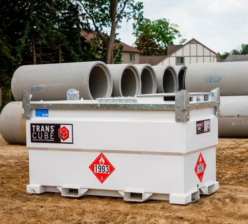 Western Global 552 Gallon TransCube Diesel Transportable Fuel Storage Tank with Fuel Gauge
