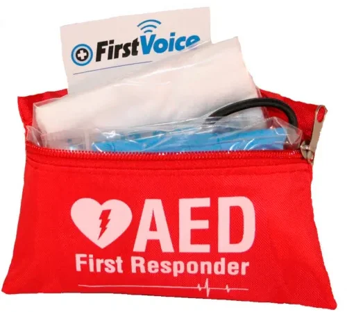 First Voice Basic AED Responder Kit with Nylon Bag