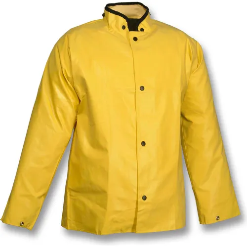 Tingley® J12207 Magnaprene™ Storm Fly Front Jacket, Yellow, Hood Snaps, XL