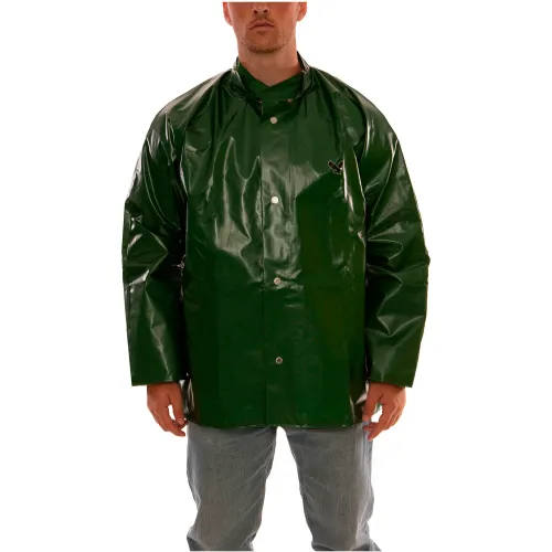 Tingley® Iron Eagle® Jacket - Green - Inner Cuffs/Storm Fly Front/Hood Snaps, 2XL