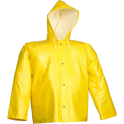 Tingley® J32107 American® Storm Fly Front Hooded Jacket, Yellow, 4XL