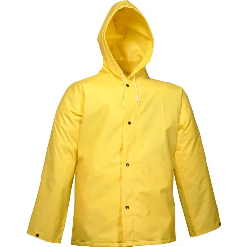 Tingley® J56107 DuraScrim™ Storm Fly Front Hooded Jacket, Yellow, Medium