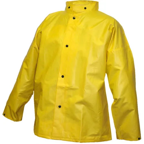 Tingley® J56207 DuraScrim™ Storm Fly Front Jacket, Yellow, Hood Snaps, 2XL