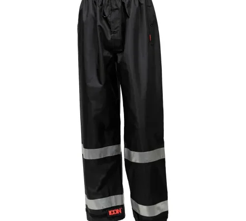 Tingley® Icon™ Waterproof Breathable Pants W/Silver Reflective Tape, Black, 4XL