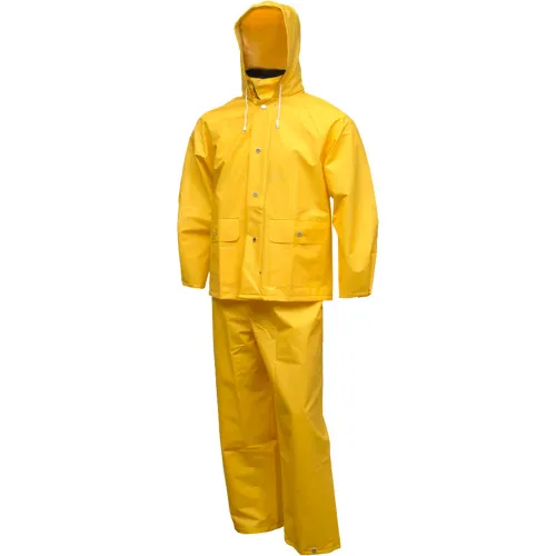 Tingley® S63217 Comfort-Tuff® 2 Pc Suit, Yellow, Attached Hood, 2XL