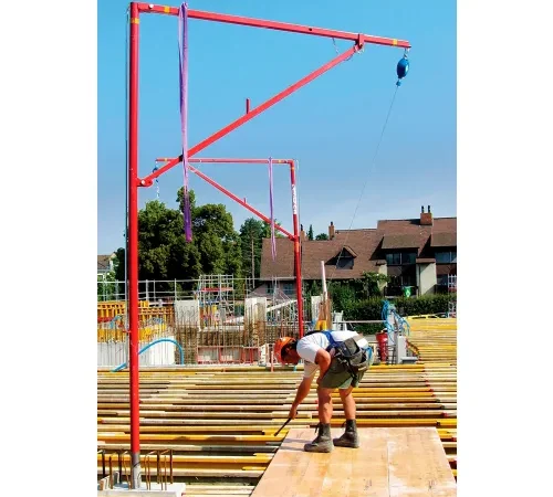 Tie Down Engineering Alsipercha Inverted L Fall Arrest Overhead 14'3" x 8'2", Steel, 310lbs Capacity