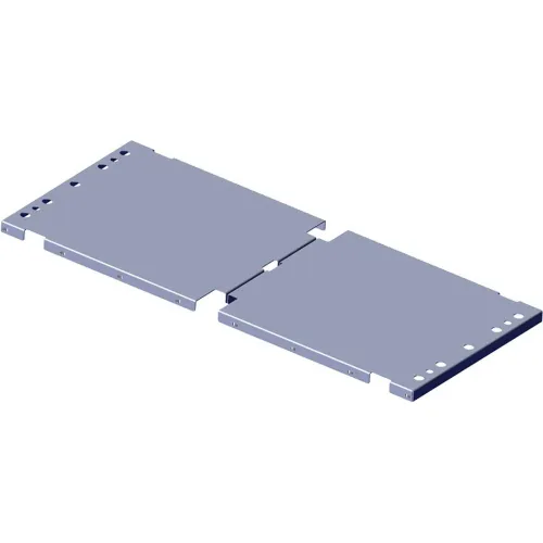 Roof Zone Cart Aluminum Tread Brite Decking, 30"W x 36"L, Silver, 65031