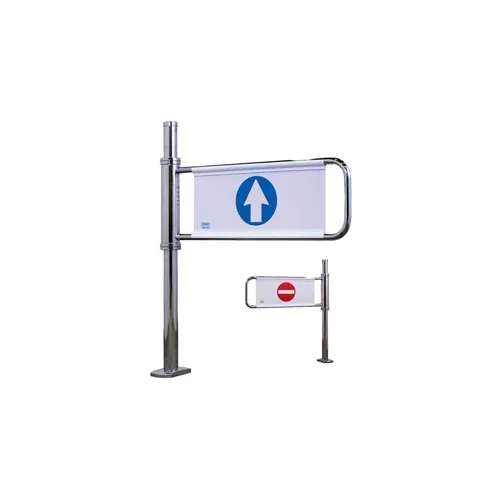 Self Closing Swing Gate w/ Left Handed Exit - Mirror Chrome
