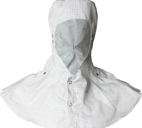 Transforming Technologies TX4000 ESD Cleanroom Apparel Hood, Open Face, XS, White