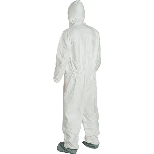 DuPont™ Tyvek® 400 Coverall Hood & Socks/Boots, White, Serged Seam, XL, 25/Qty - Image 2