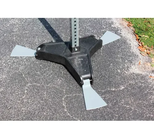 Accuform HSP821 Base for BLOCKADE Versatile Sign Stand, 19-3/4"L x 18"W x 6-1/2"H, Cast Iron