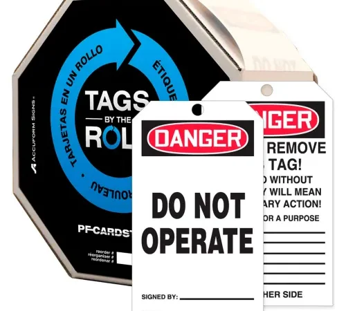 Accuform TAR121 Danger Do Not Operate Tag, RP-Plastic, 250/Roll