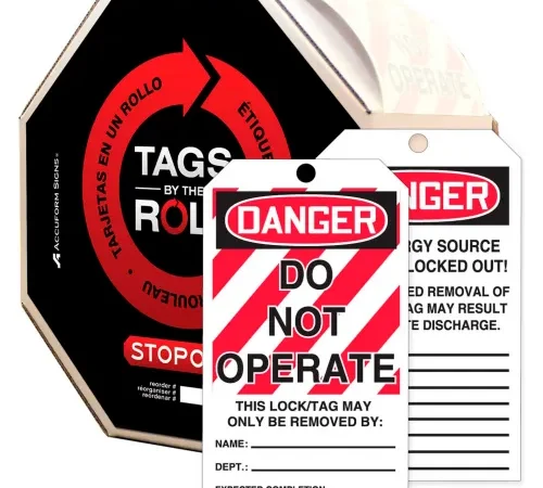 Accuform TAR125 Danger Do Not Operate Tag, PF-Cardstock, 250/Roll