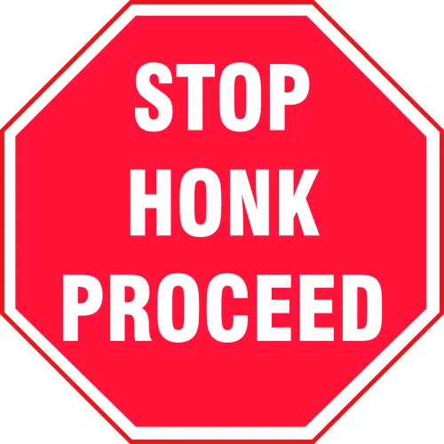 Accuform VPL907LENSLED Sign Projector Lens Only - Stop Honk Proceed