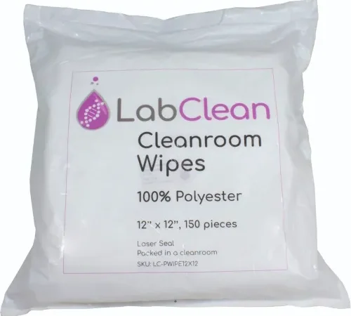 United Scientific™ Labclean™ Cleanroom Wipes, 100% Polyester, 12"L x 12"W, Pack of 150
