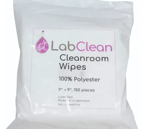 United Scientific™ Labclean™ Cleanroom Wipes, 100% Polyester, 9"L x 9"W, Pack of 150