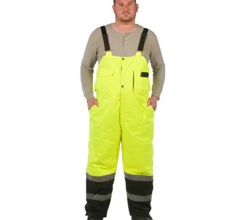 Utility Pro™ Hi-Vis Lined Bib Overall, Class E, 5XL, Yellow