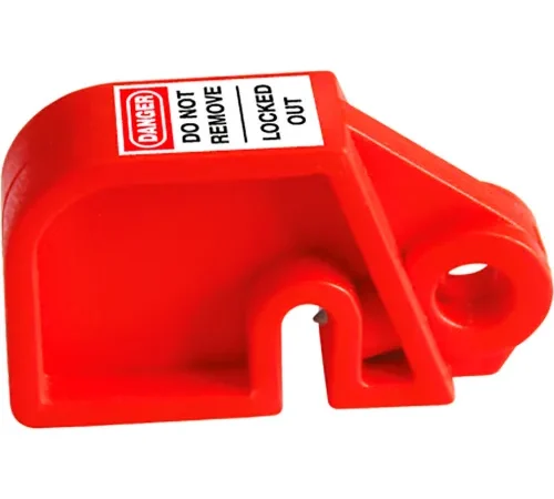 Zing Fuse Holder Lockout, Slim, Plastic, Red