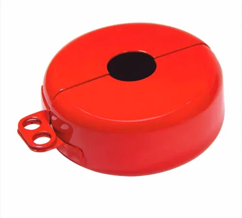 Zing Gate Valve Lockout, Fits 1" - 2-1/2" Dia. Handles, Steel, Red