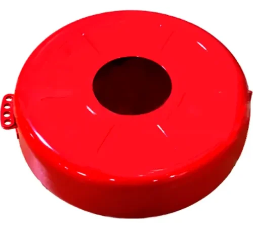 Zing Gate Valve Lockout, Fits 6-1/2" - 10" Dia. Handles, Steel, Red