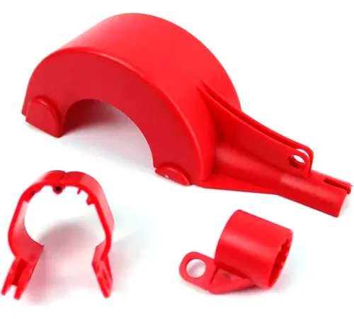 Zing Knife Switch Lockout, Plastic, Red