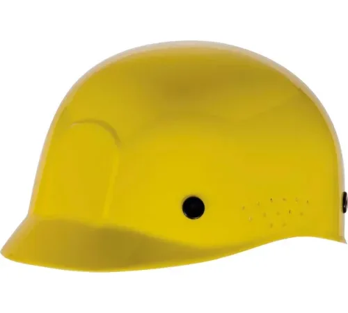 MSA Bump Cap, With Plastic Suspension, Yellow