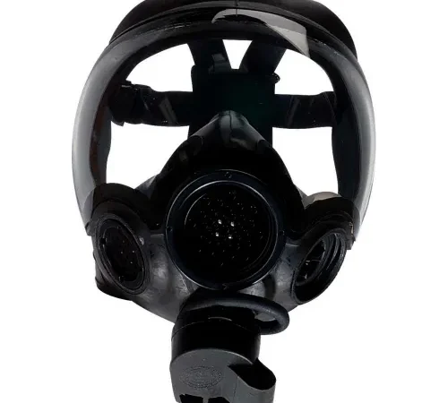 MSA Millennium Riot Control Full Facepiece Gas Mask, Clear Lens, Small, 10051286
