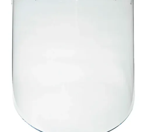 MSA V-Gard® Visor, Propionate, Clear, Molded, 9.25"W x 18"L x .098"H - Pkg Qty 5