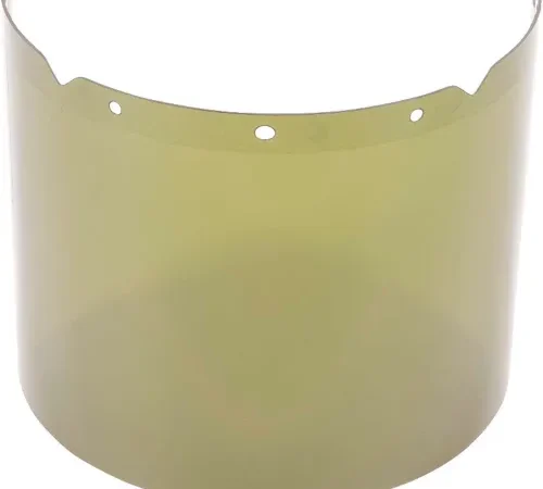 MSA V-Gard® Visor, PC, Shade 3 IR, Molded, 8"W x 17"L x .098"H - Pkg Qty 5