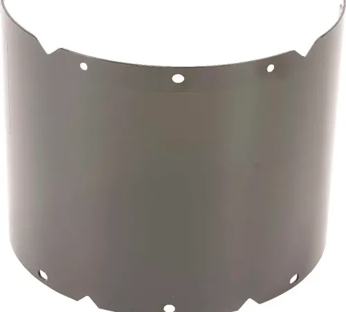 MSA V-Gard® Visor, PC, Shade 5 IR, Molded, 8"W x 17"L x .098"H, Use With Chin Protectors - Pkg Qty 5