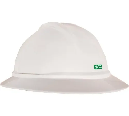MSA V-Gard® 500 Hat Non-Vented 6-Point Fas-Trac III, White