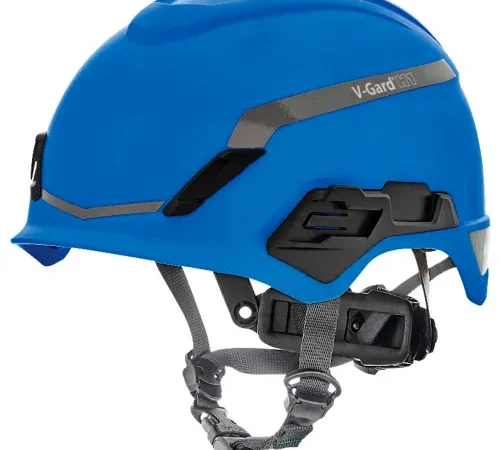 MSA V-Gard® H1 Safety Helmet, No Vent, FT3PIV, Blue