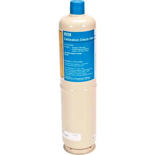 MSA Isobutylene Cylinder, 100 Liter, 100 Ppm, 494450