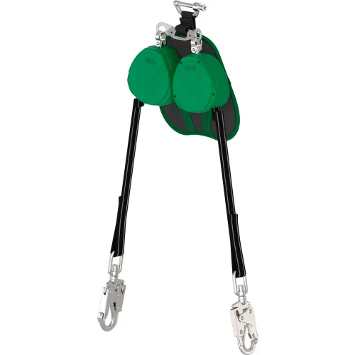 MSA Safety V-Tec Edge" Personal Fall Limiter, Twin-Leg, 36CS Swivel Snap Hook, 8'L