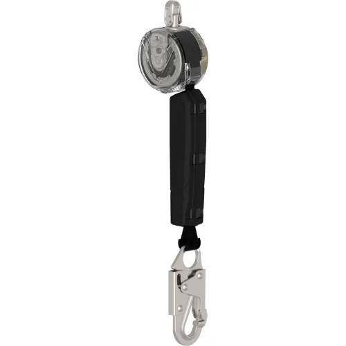 MSA V-TEC" Personal Fall Limiter w/o Anchorage Connector, Single Leg, 36C Steel Snap Hook, 10'L