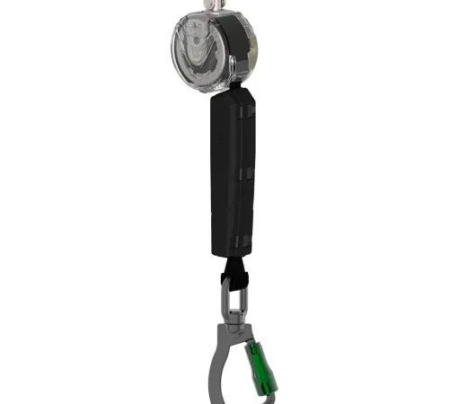 MSA V-TEC Personal Fall Limiter w/o Anchorage Connector, Single Leg, Aluminum Swivel Carabiner, 10'L