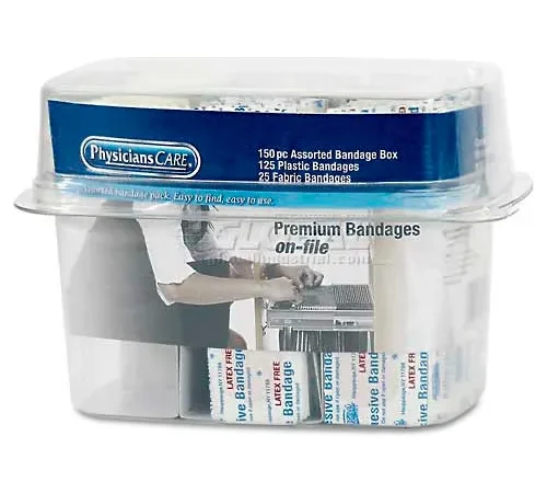 PhysiciansCare 90095 First Aid Bandages, Assorted, 150 Pieces